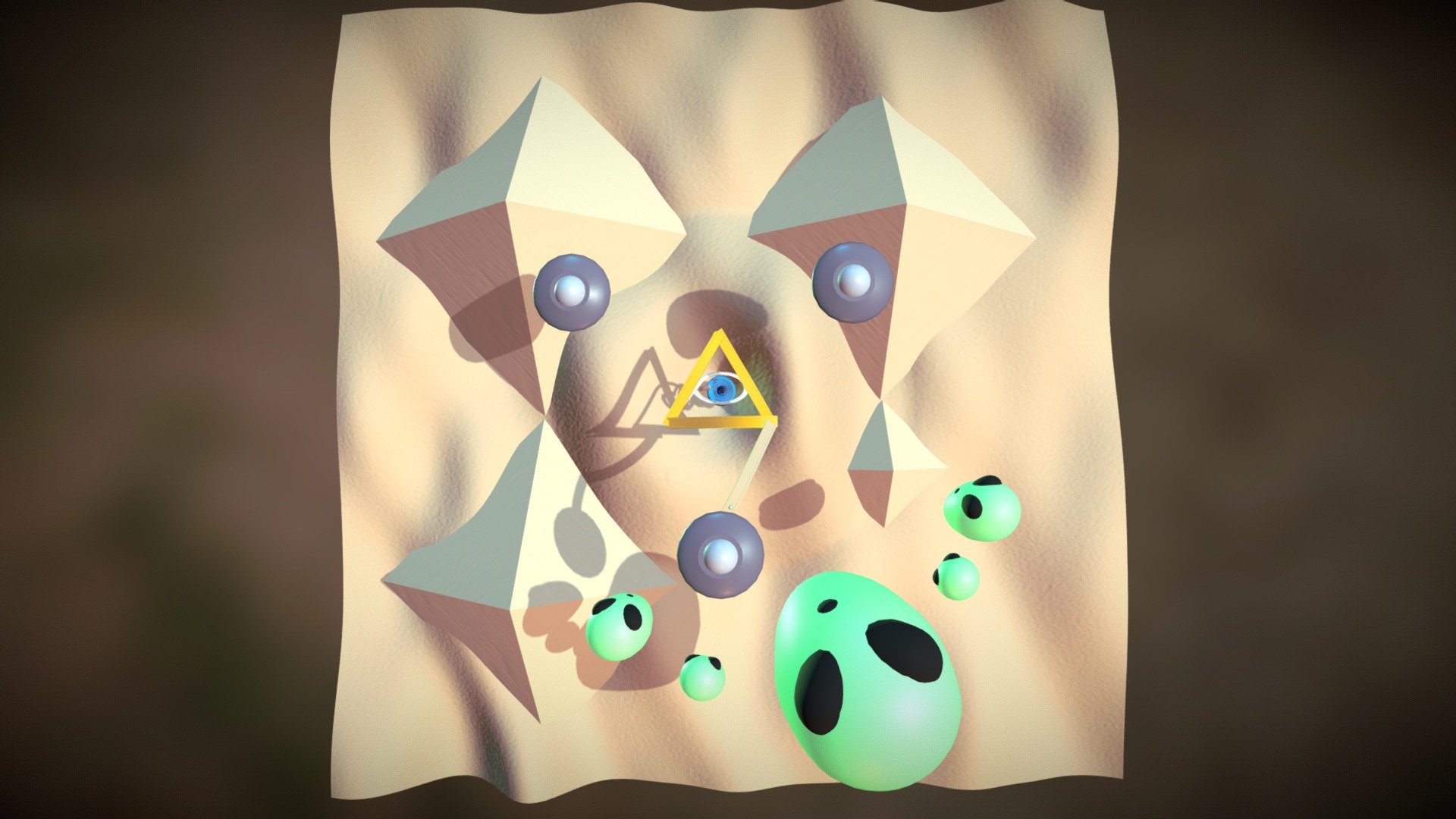 Marble madness: Third Eye Alien Desert Madness