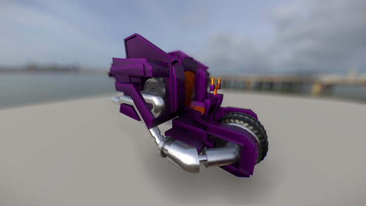 Crazy Monster Bike 3D Model