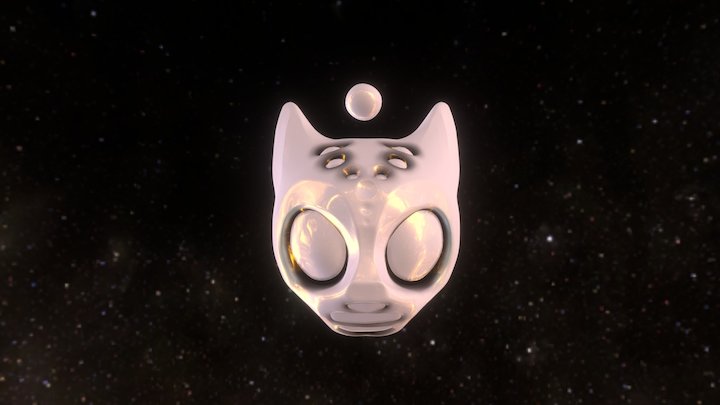 Future Robot Cat 3D Model