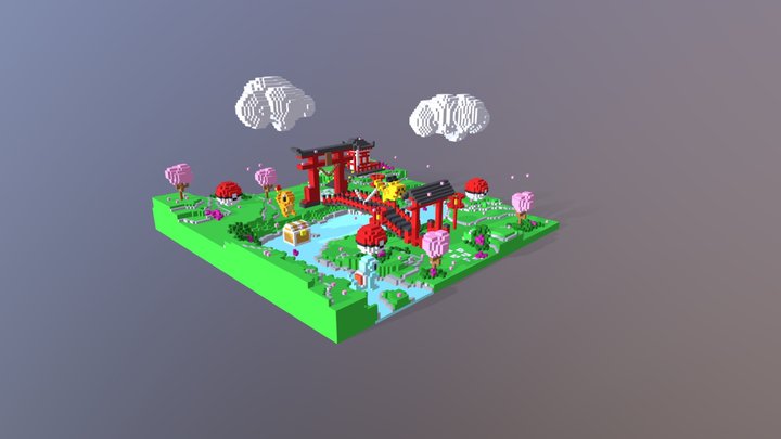 Shrine 3D Model