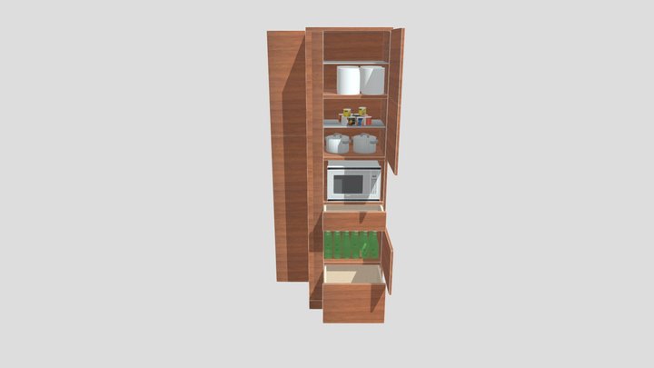 Mobile Cucina Porta 3D Model