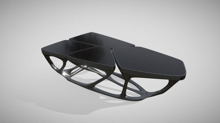 Zaha Hadid Mesa Table based 3D Model