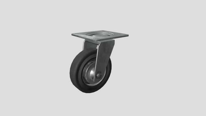 Hard Surface Study (Trolley Wheel) 3D Model