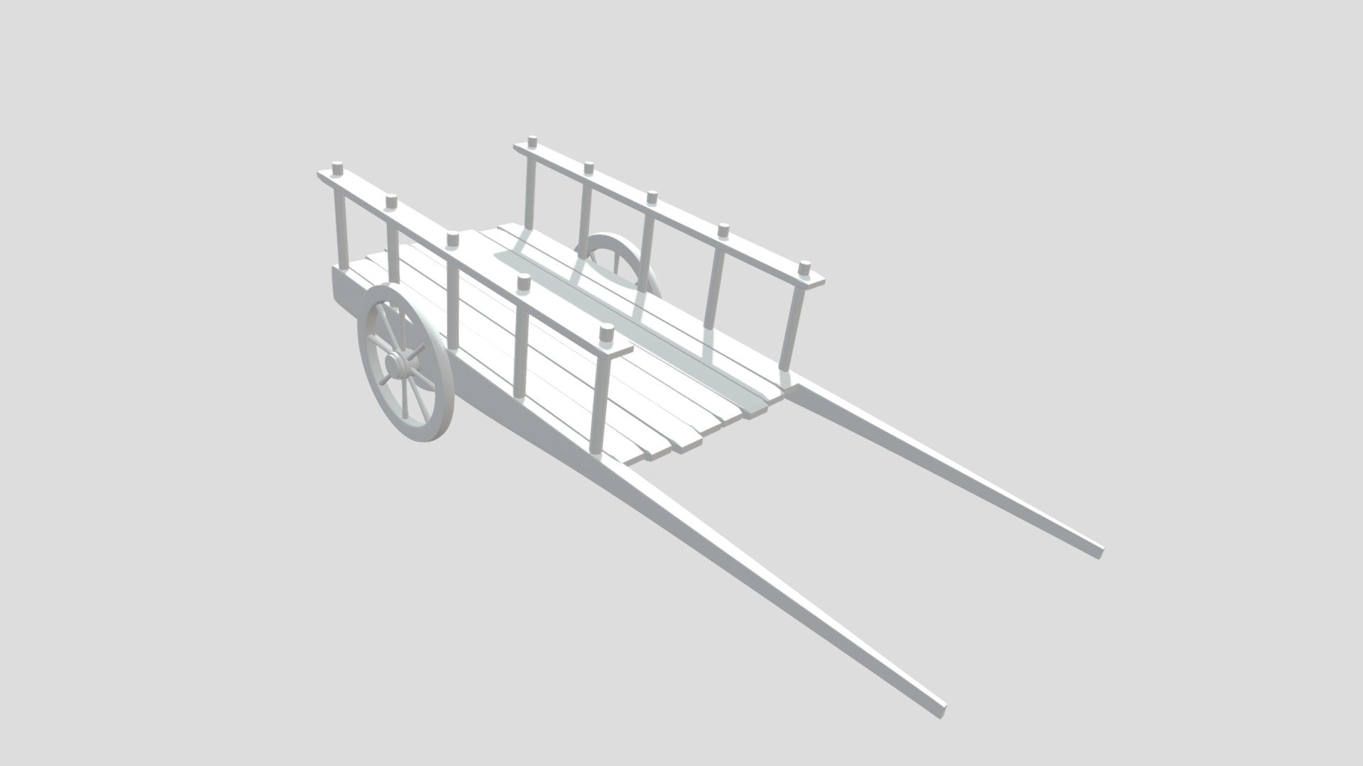 Wooden Cart Download Free 3D model by Arsh4m [e9d6004] Sketchfab