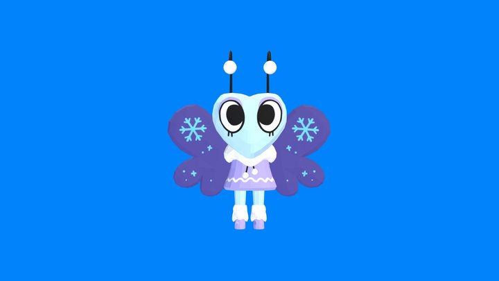 Frosty fluff flutter skin 3D Model