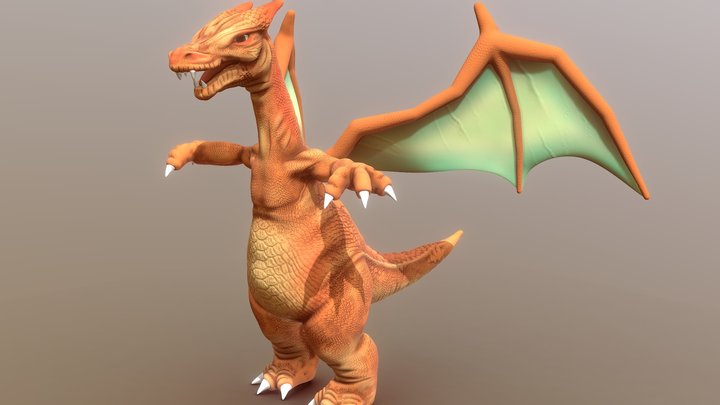 Charizard high poly for 3D Printing 3D Model