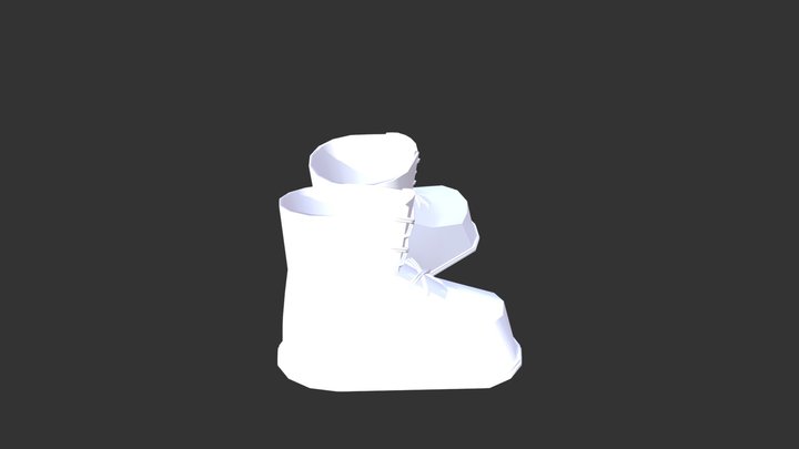 Low-Poly Boots 3D Model