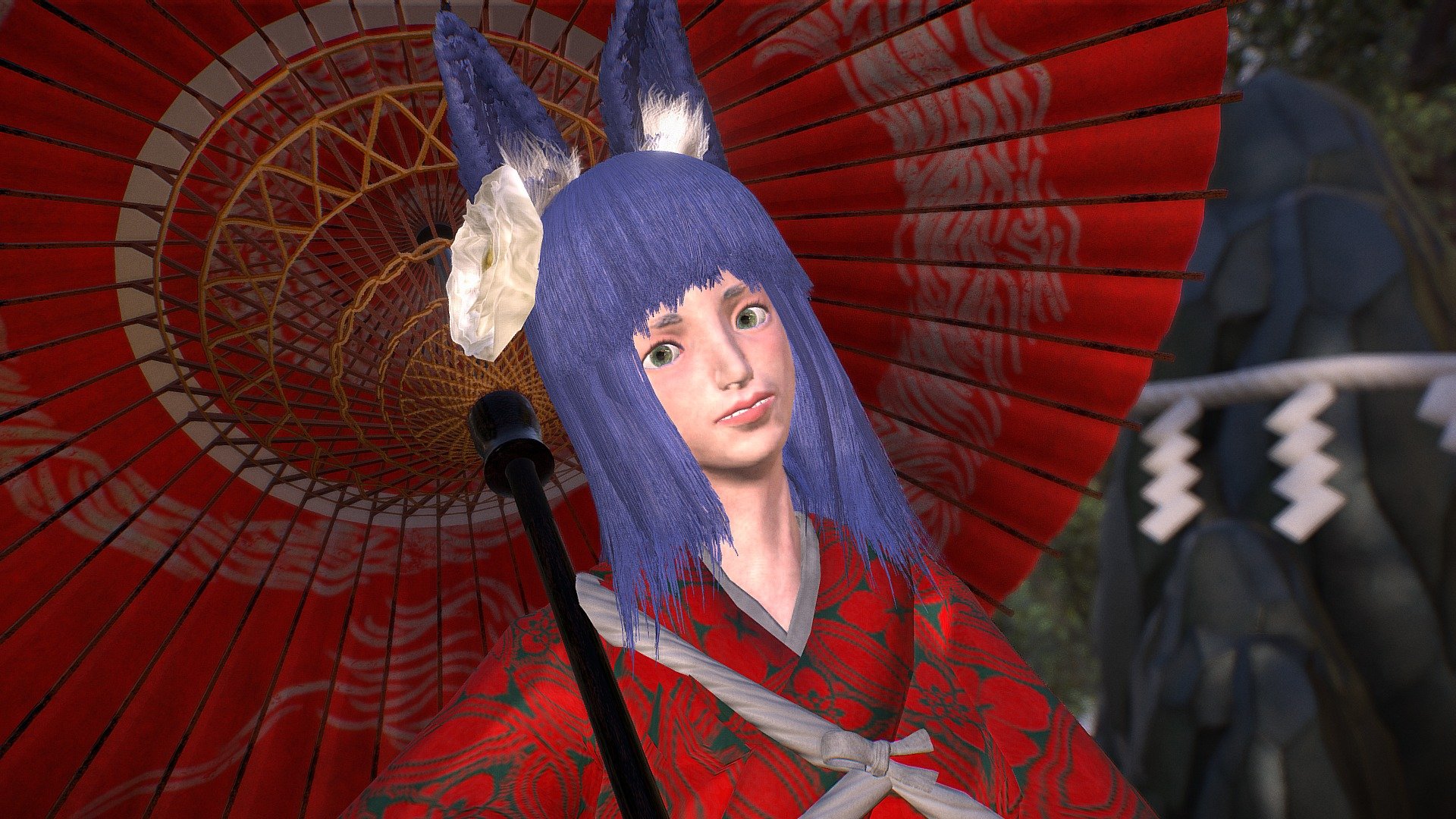 Kituneko - 3D model by Kii (@Kii0706) [e9d8b74] - Sketchfab