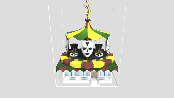 Carnaval Ornament Carousel 3D Model