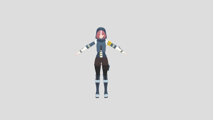 Rain Character 3D Model