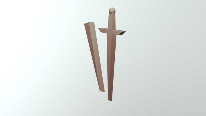 Basic Sword And Scabbard 3D Model