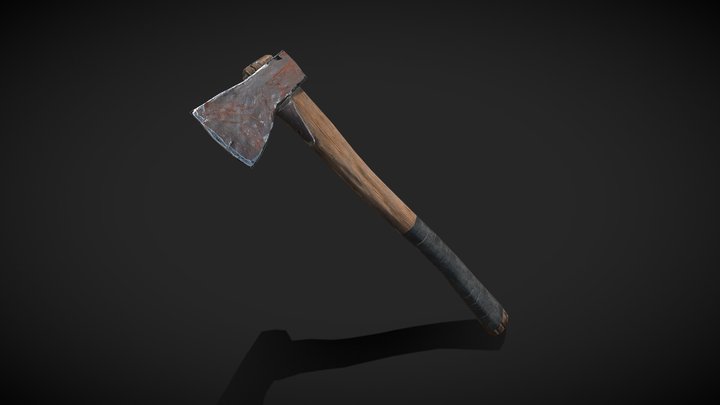 Worn out hatchet 3D Model