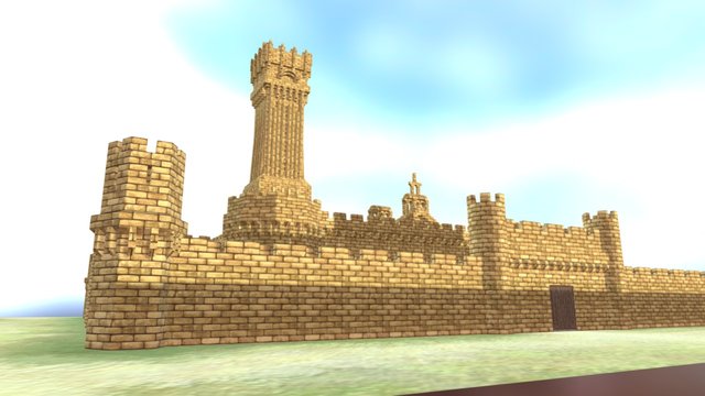 Brick Wall 3D Model