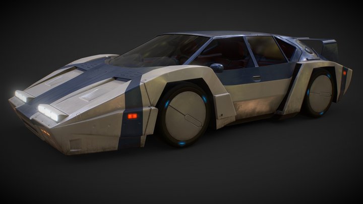 CAR 2 SCIFI (3Dpro) 3D Model