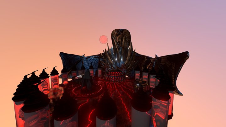 Skathana's Throne 3D Model