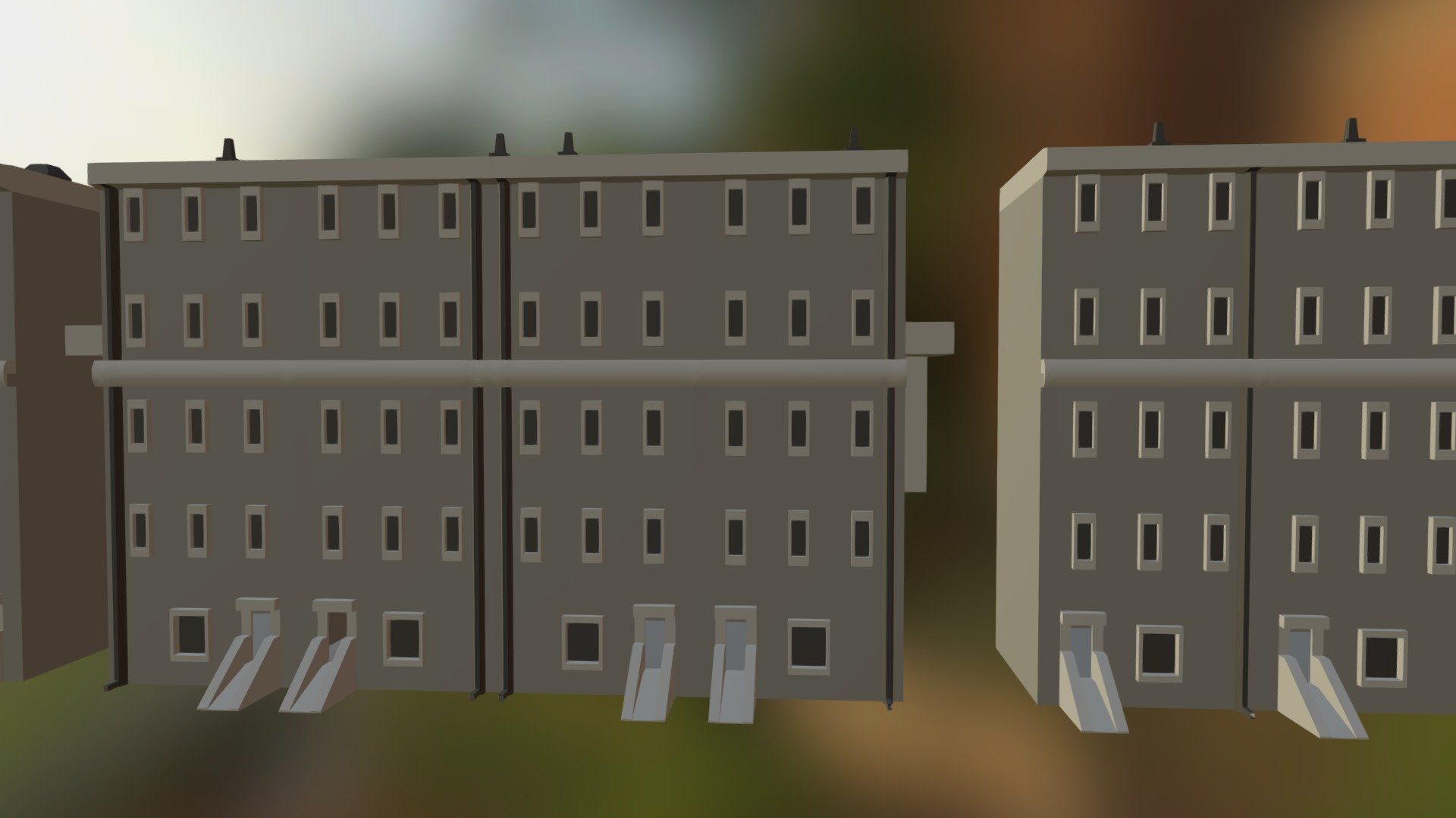 LowPoly Apartment Buildings