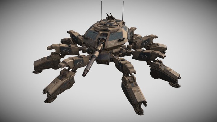 Spider Tank 3D Model