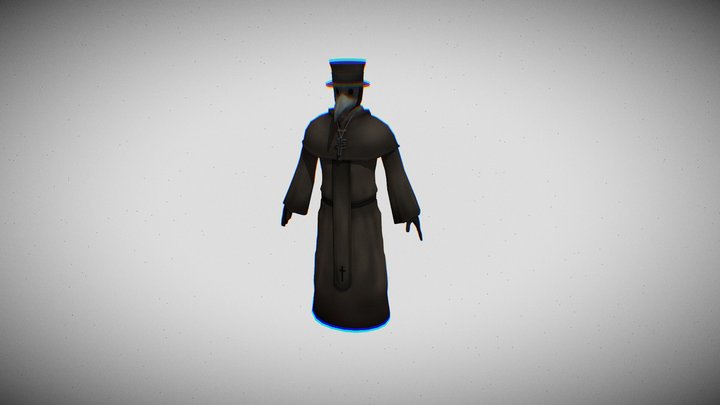 character design doctor plague 3D Model