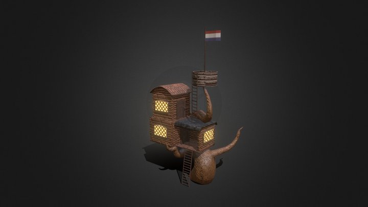 Treehouse "The Netherlands" - Oebe Rademaker 3D Model