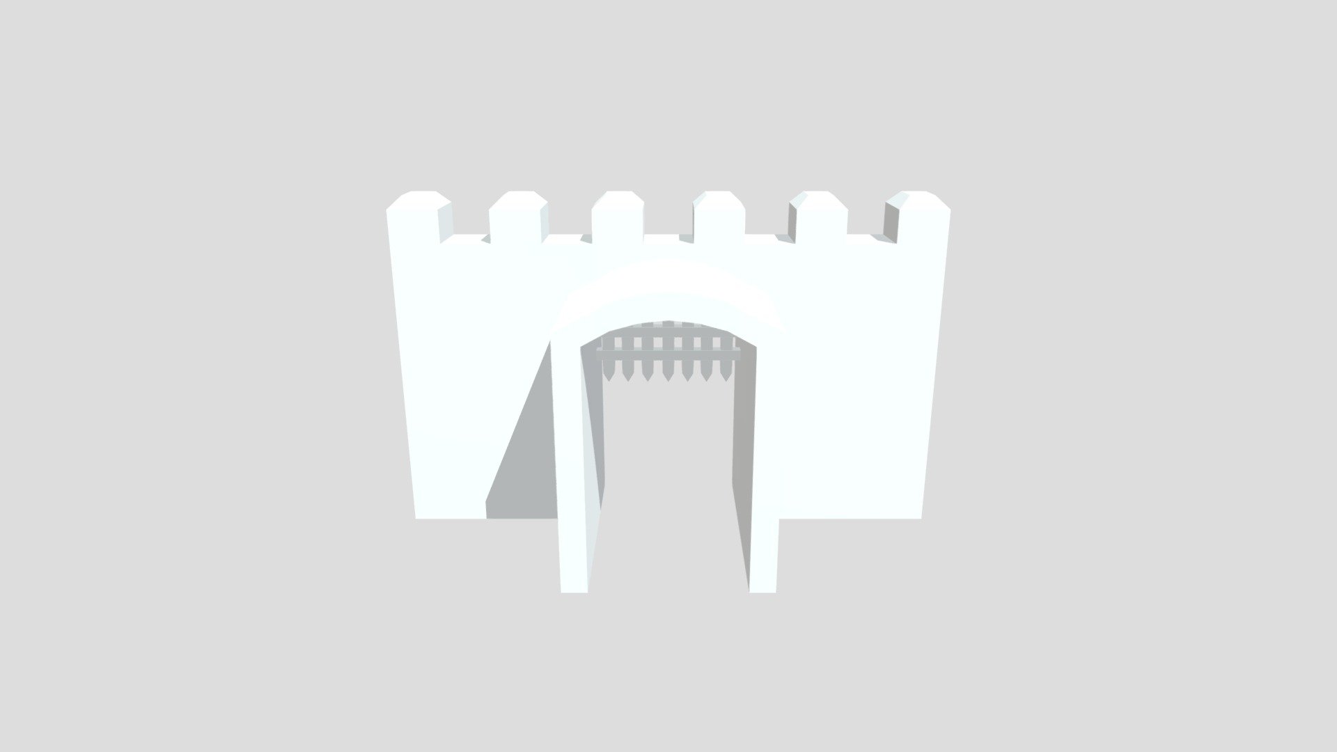 Castle Gate - 3D model by Aytw [e9e1a17] - Sketchfab