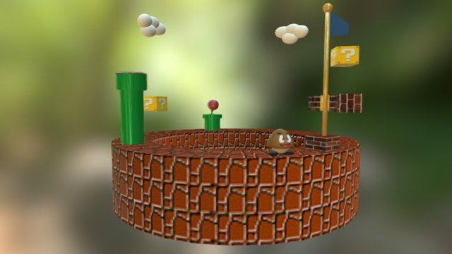 Mario Bros 3D Model