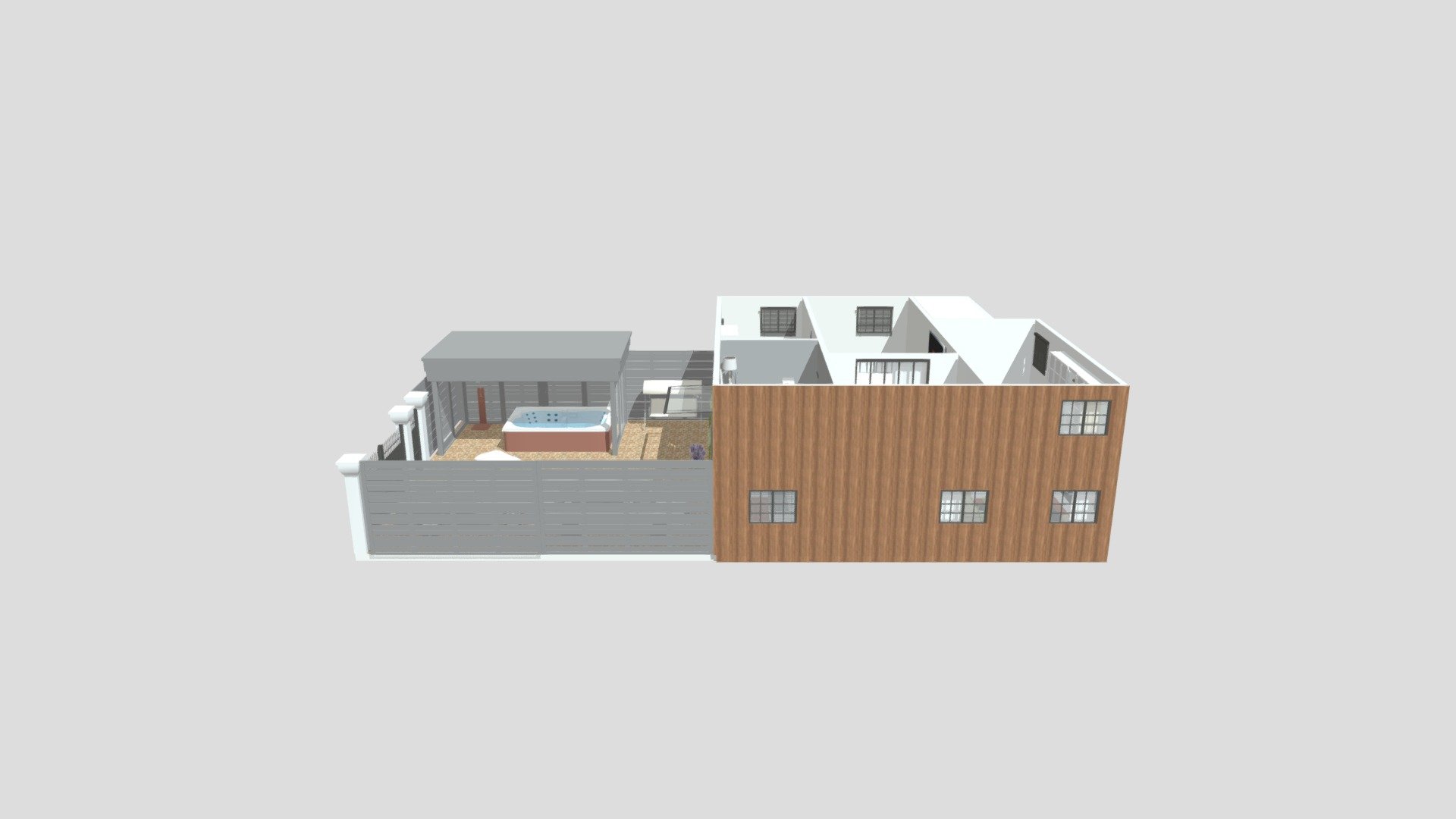 Maison à plusieurs mezzanine