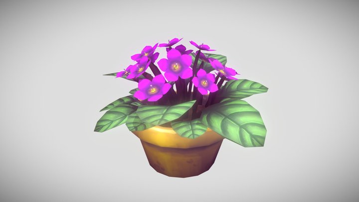 Violet - Handpainted 3D Model