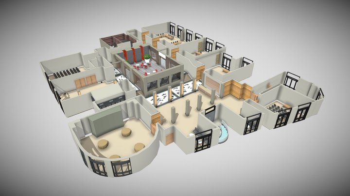 R+5_Salons Rive Gauche_Maison de la Mutualité 3D Model