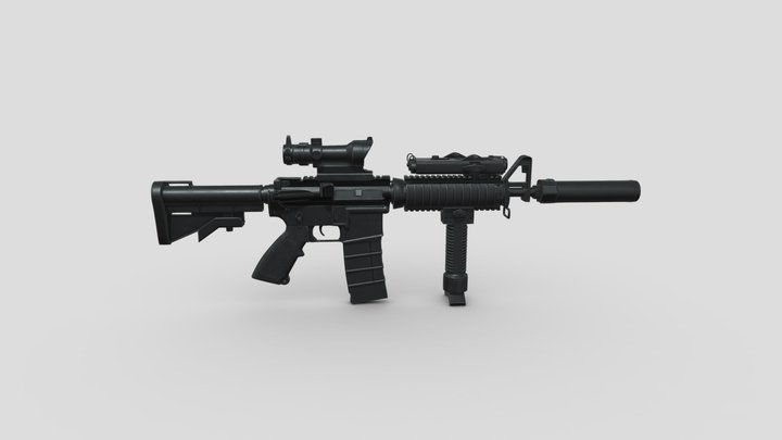 Colt Canada C8SFW - Low Poly - PBR 3D Model