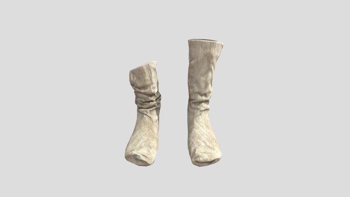 19th Century Stockings 3D Model