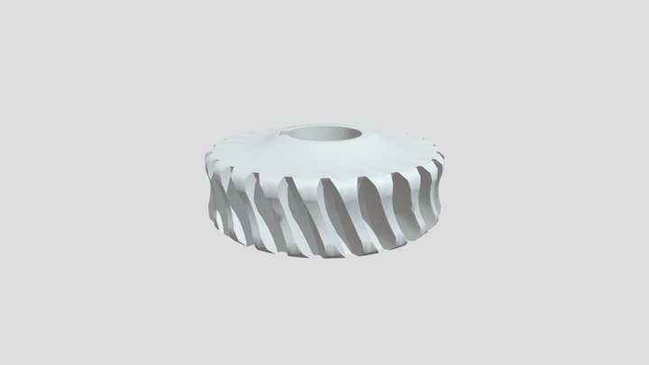 Reverse Engineering_Worm Gear Z24 3D Model