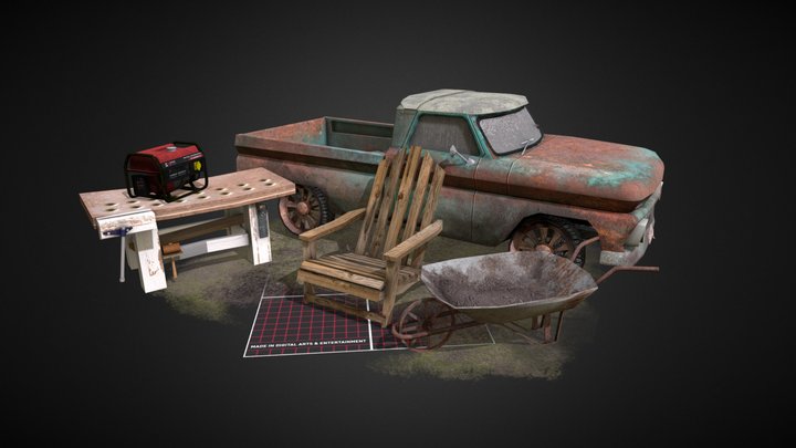 DAE 5 Finished Props - Forest Loner 3D Model