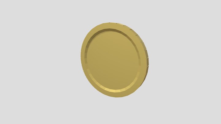 Low Poly Coin – Free 3D Model STL