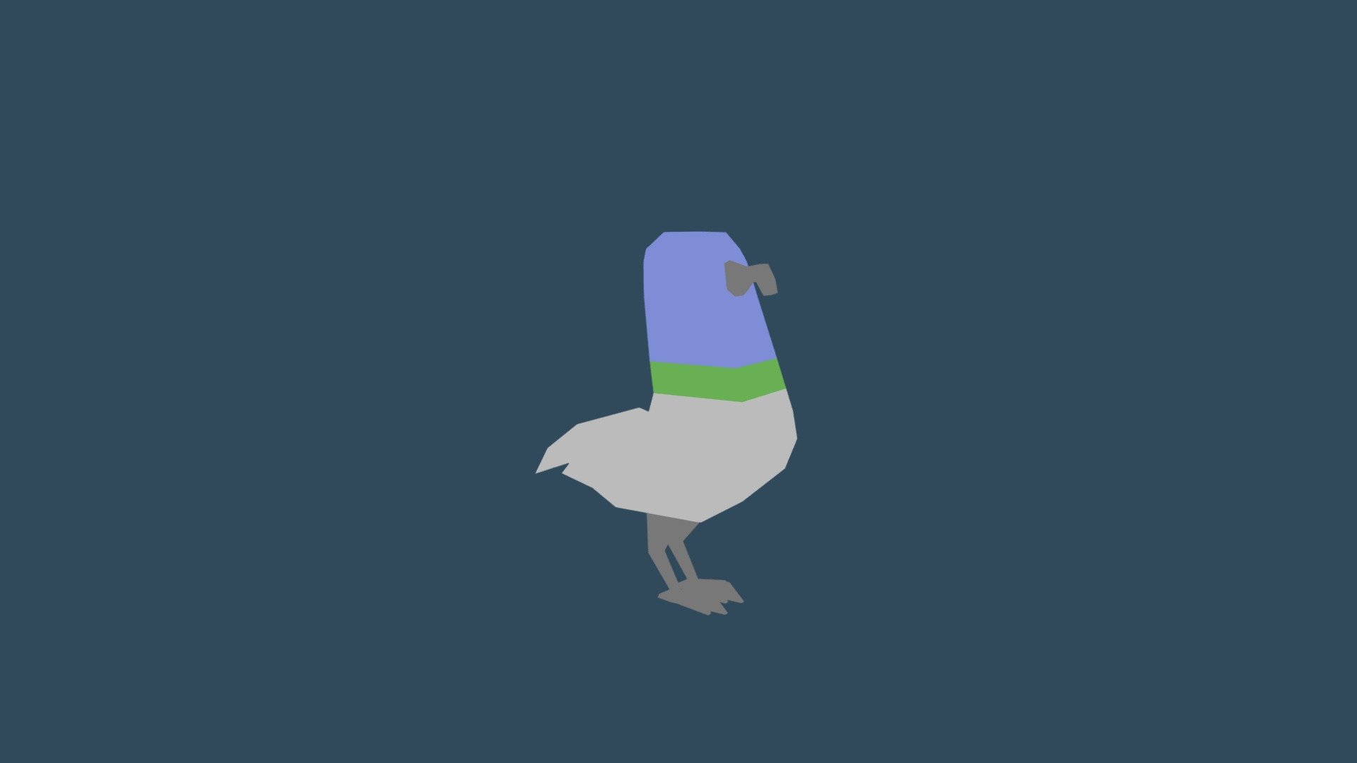 "The Pigeon" 3D Low Poly Model