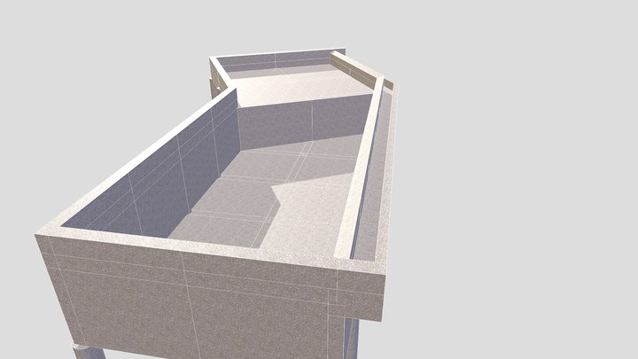 Piscina com borda infinita (Infinity Edge Pool) 3D Model