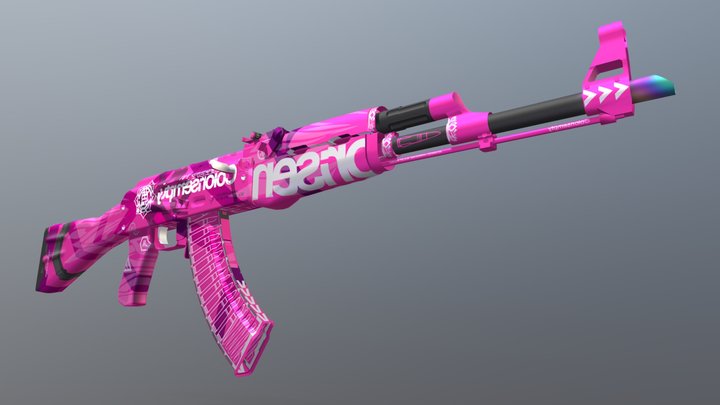 CS:GO weapon skin | Ak-47 Colorisempty 3D Model
