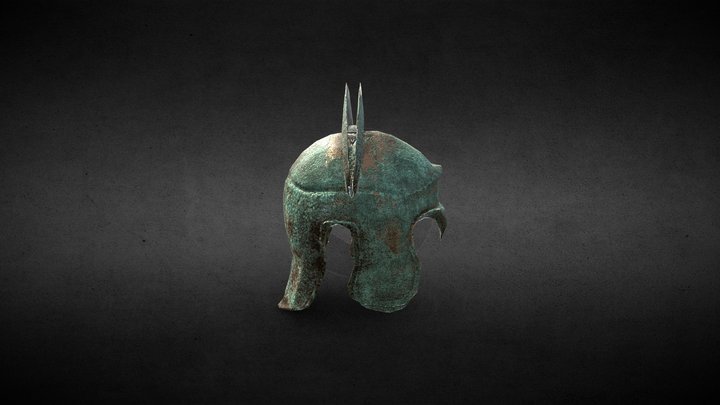 Ancient Greek Helmet2 3D Model