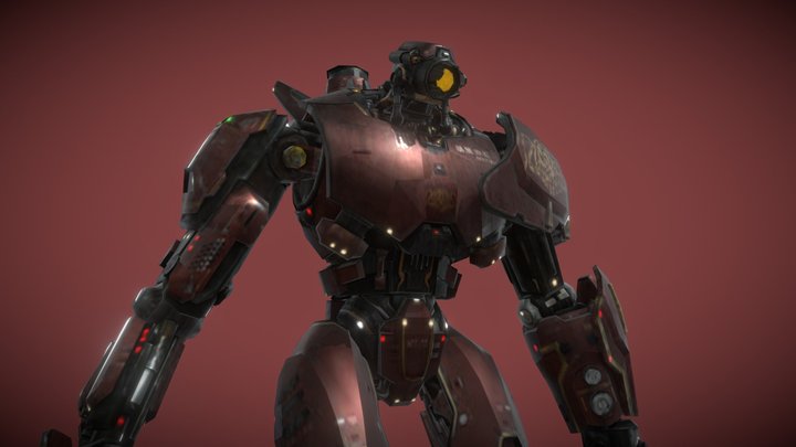 Crimson typhoon (Yes Rigged Bone) Pacific rim 3D Model