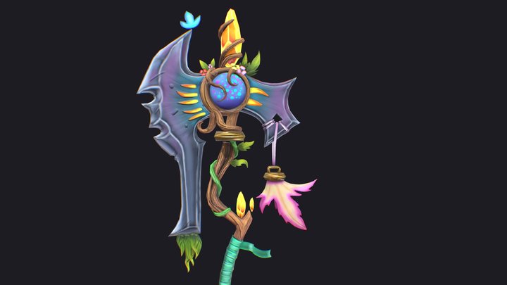 Fairy Axe 3D 3D Model