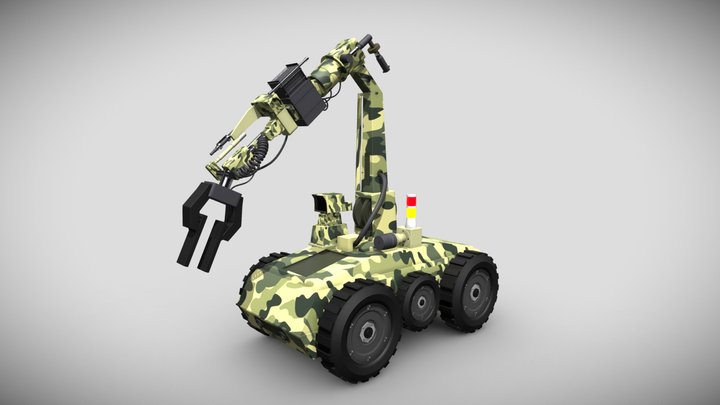 Military Recovery Robot 3D Model