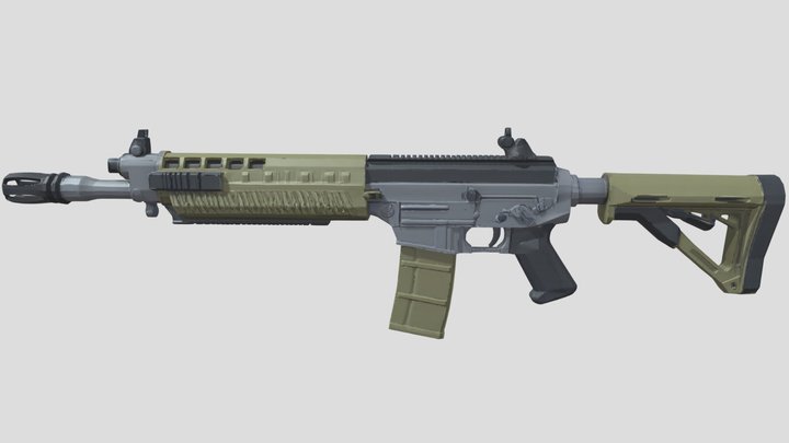 Black OPS 2_SWAT-556 – Free 3D Model STL