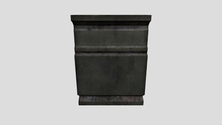 Wall section (Plain) 3D Model