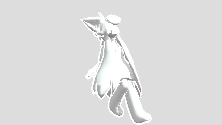 Wolfy Ghost Girl 3D Model