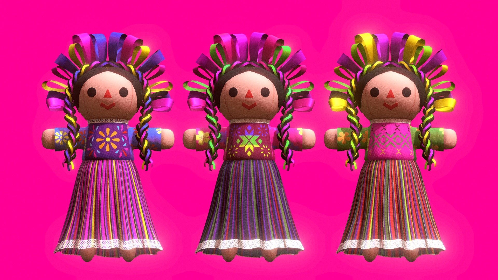 STL file Lele Otomi / Flexi Doll 🇲🇽・3D print model to download