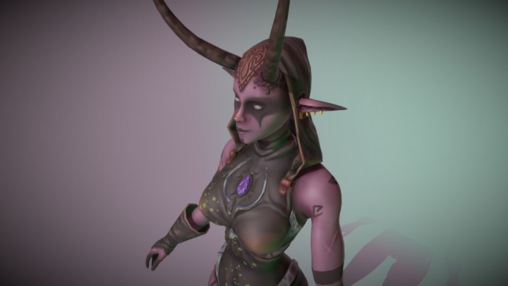 The shadow demoness 3D Model