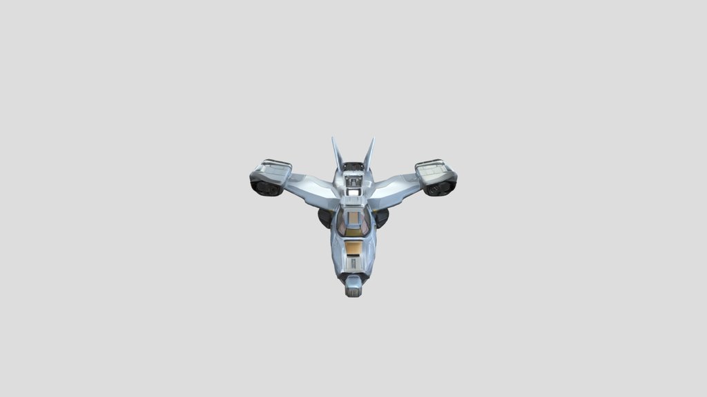 Sci-fi tiltrotor spacecraft