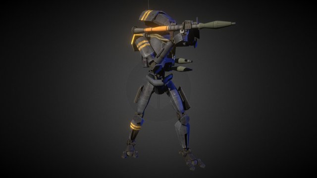 Robot Hero 3D Model