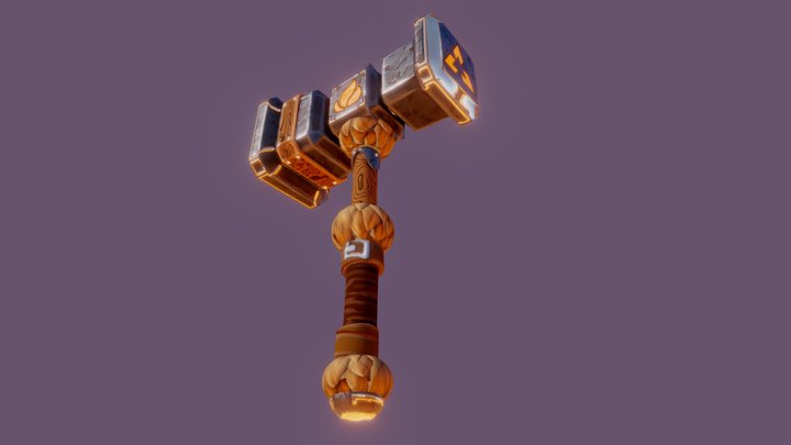 Fire Hammer (Concept by Casandra Gustafson) 3D Model