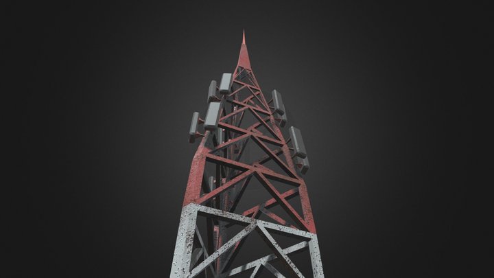 Simple Signal Tower 3D Model