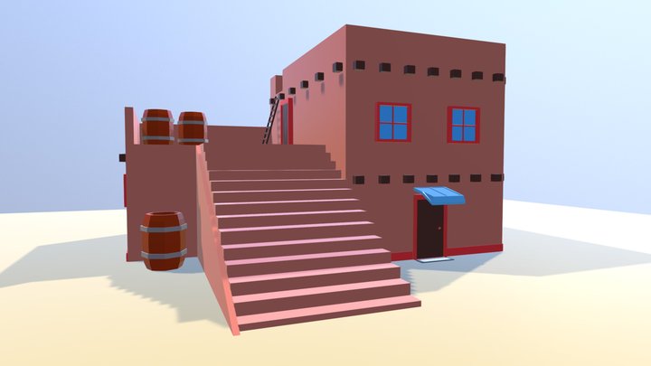 House Low Poly 2 3D Model